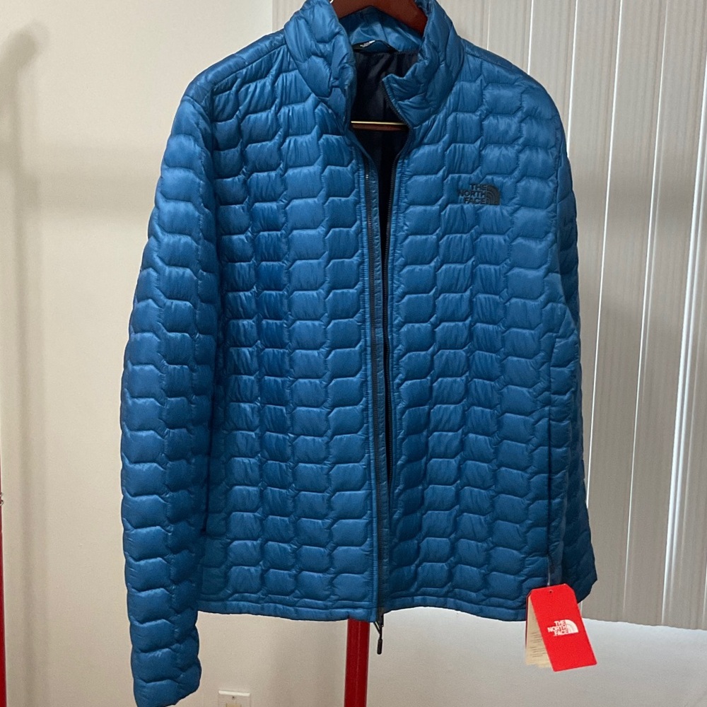 The North Face Men's Thermoball Jacket Size XL New Heron Blue TNF Slim Fit - Picture 10 of 10